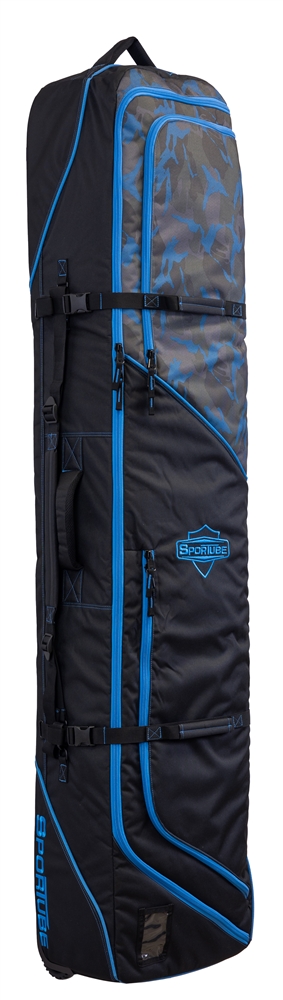 Wheeled protective travel soft snowboard bag